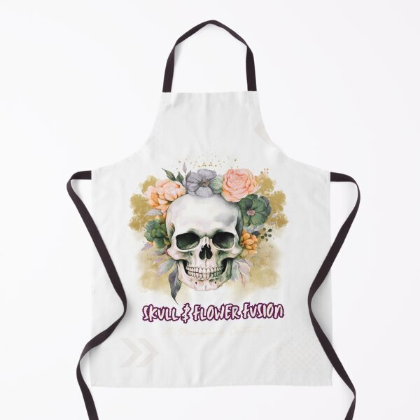 Item preview, Mystical Skull and Flower Fusion Gothic Art designed and sold by The Design Asset Station.
