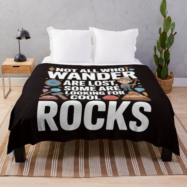 Item preview, Not All Who Wander Are Lost, Some Are Looking For Cool Rocks Geology – Rock Collector Adventure Humor designed and sold by Redgiant87x.