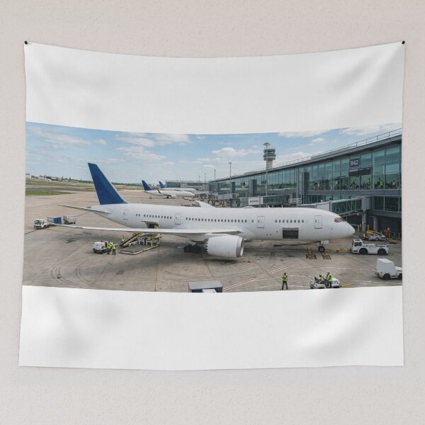 Item preview, Commercial Airplane at Airport Gate designed and sold by EMairplanes.