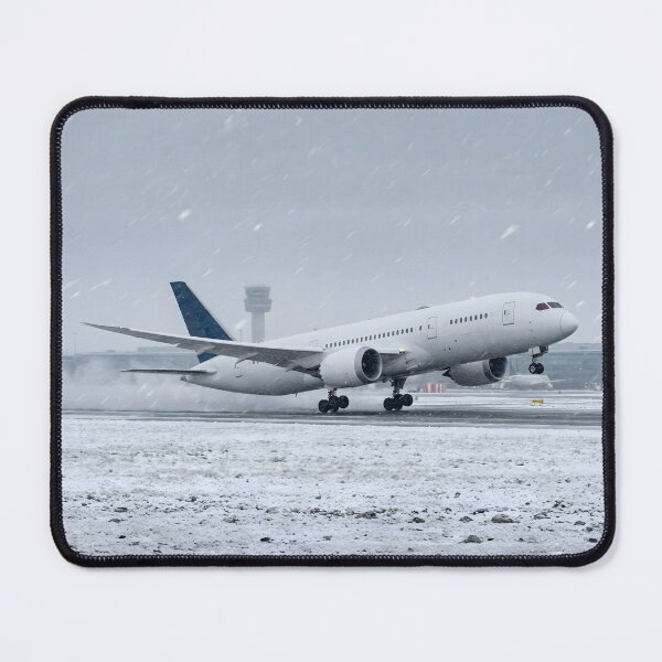 Item preview, Jet Takeoff Through Winter Snowstorm designed and sold by EMairplanes.