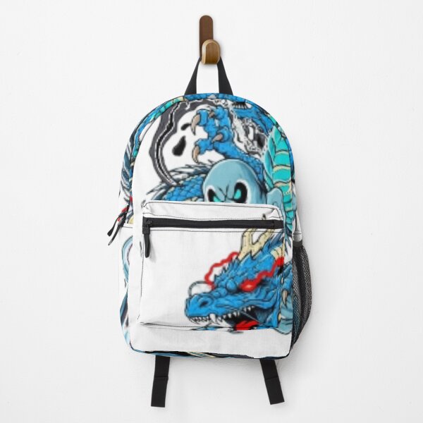 Item preview, Blue Water Dragon With Wave | Fantasy Sea Dragon Illustration Sticker designed and sold by inkoravisualart.