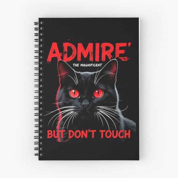 Item preview, Black Cat Red Eyes – “Admire But Don’t Touch” Gothic Cat T-Shirts  designed and sold by YourTrendyTees.