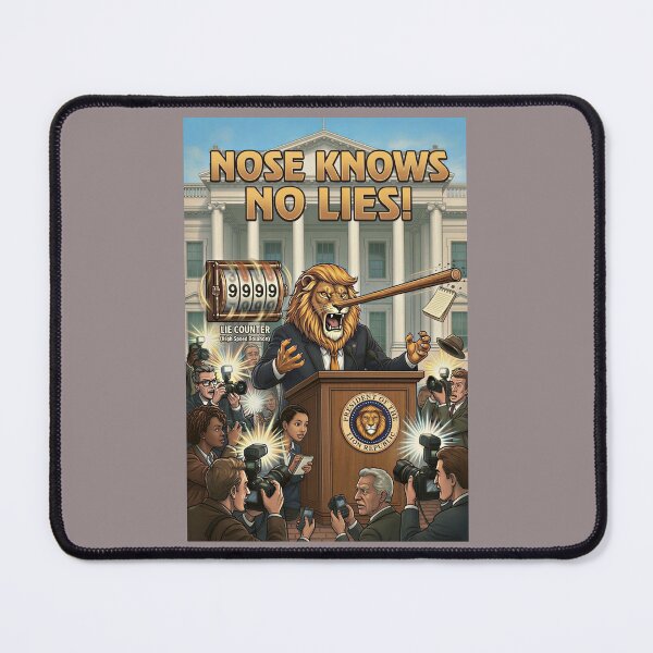 Item preview, Nose Knows No Lies — Pinocchio Lion President Political Satire designed and sold by SammyMorry.