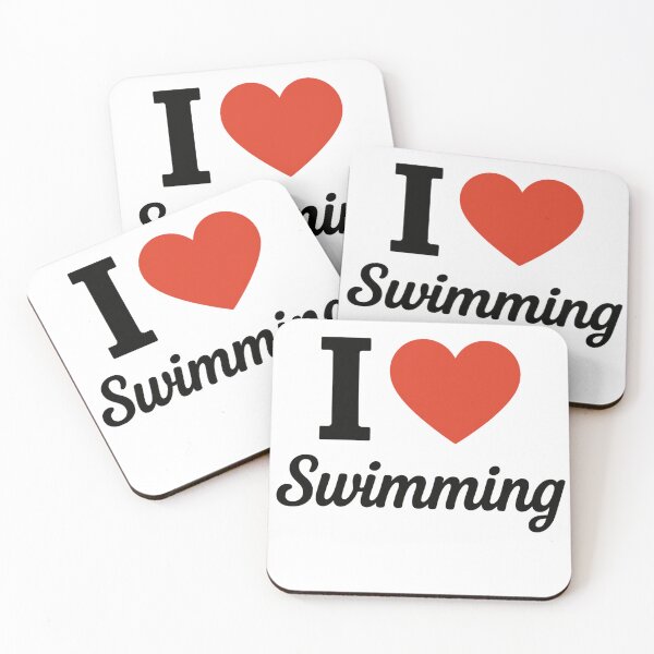 Item preview, I Love Swimming | Water Sport Typography | Pool & Ocean Adventure Design designed and sold by PaintedPixels01.