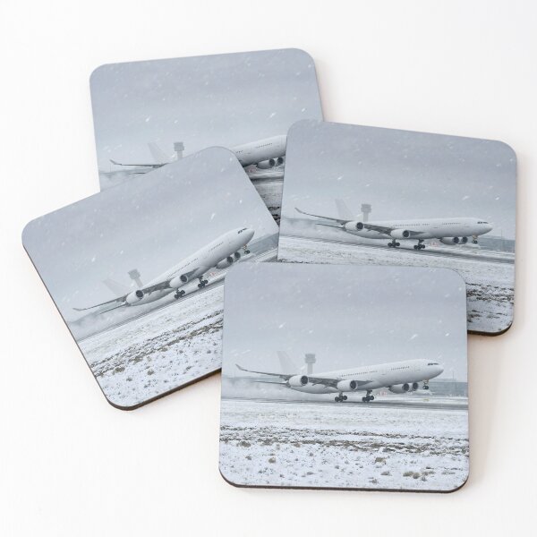 Item preview, Jet Landing in Winter Snowstorm designed and sold by EMairplanes.