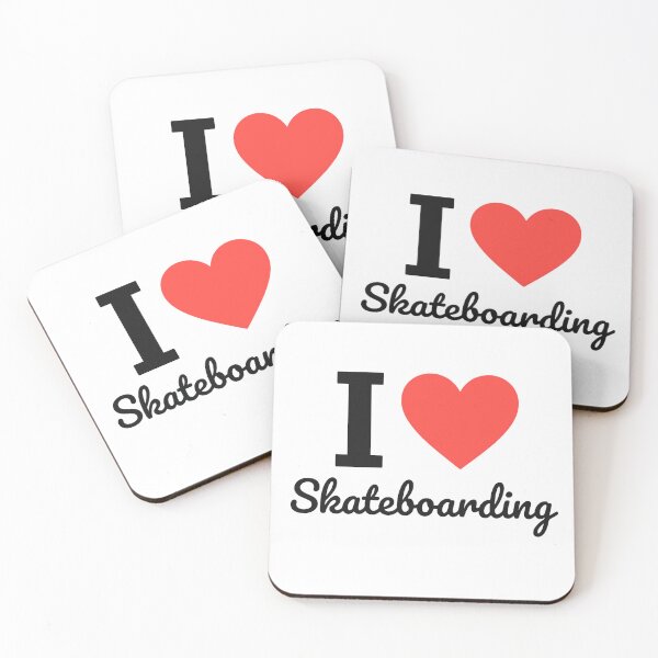 Item preview, I Love Skateboarding | Street Culture Typography | Skate Life & Urban Trick Riding Design designed and sold by PaintedPixels01.