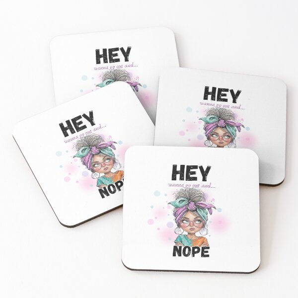 Item preview, Funny Introvert Social Battery Humor Girl - Hey Wanna Go Out And… Nope designed and sold by KymeraStudio25.