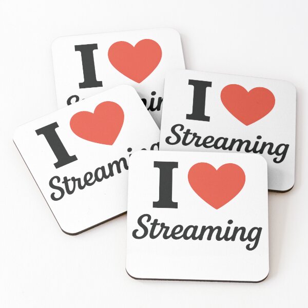 Item preview, I Love Streaming | Digital Media Typography | Live Content & Online Entertainment Design designed and sold by PaintedPixels01.