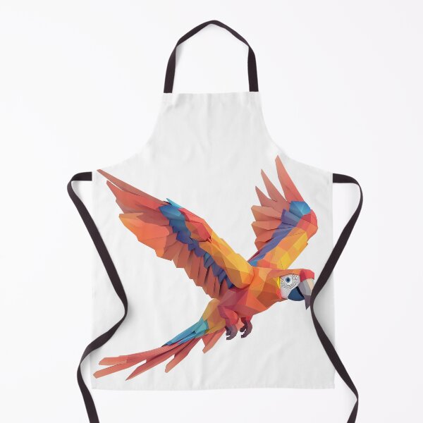 Item preview, Low Poly Geometric Macaw Flight - Vibrant Modern Bird Art Print designed and sold by DesignArtist.ia.