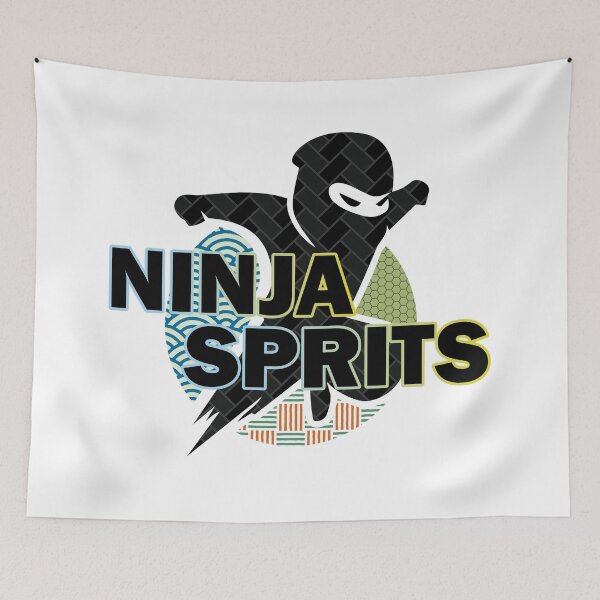 Item preview, NINJA SPRITS -japanese pattern design- designed and sold by LOVEARTDESIGN.