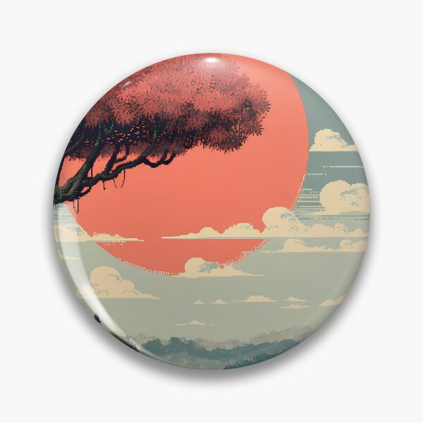 Item preview, Retro Pixel Art 8Bit Illustration Aesthetic Landscapes  designed and sold by ART ATTACK ZONE.