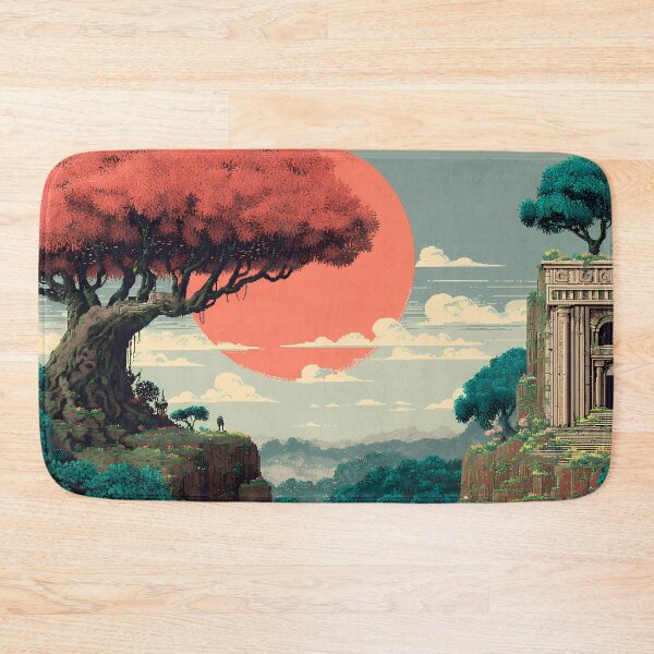 Item preview, Retro Pixel Art 8Bit Illustration Aesthetic Landscapes  designed and sold by ART ATTACK ZONE.