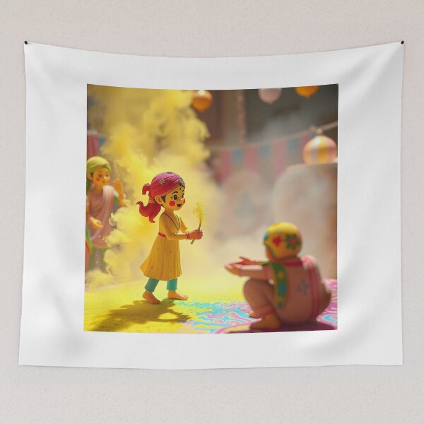 Item preview, Color Splash Holi Sticker designed and sold by Teewave-Ashish.