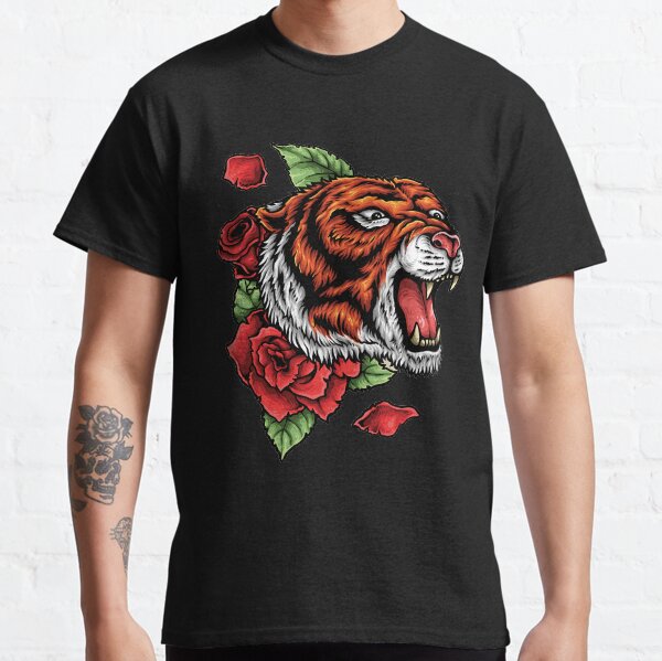 tiger rose t shirt