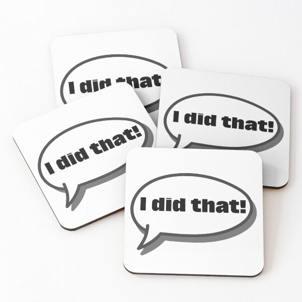 Item preview, I Did That Funny Achievement Quote Meme Minimal Typography Design designed and sold by deslydesign.