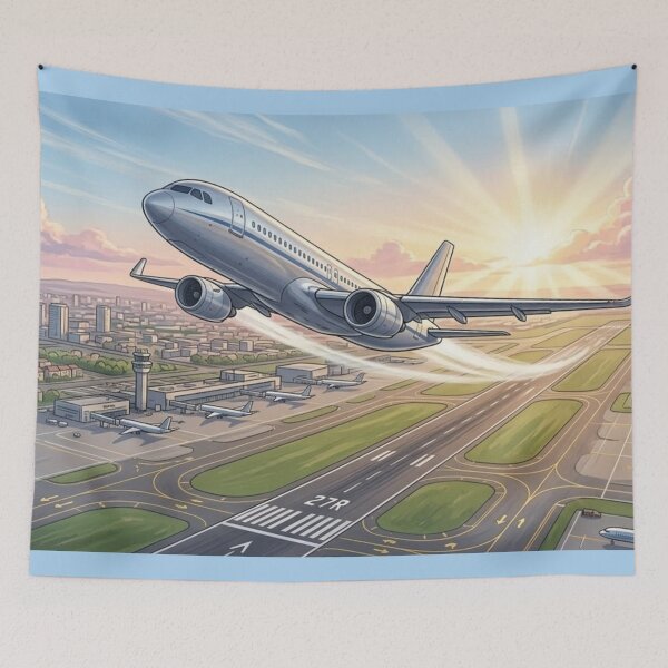 Item preview, Passenger Jet Climbing After Takeoff designed and sold by EMairplanes.