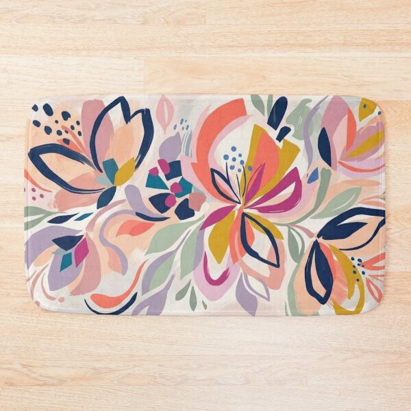 Item preview, Colorful Abstract floral art  designed and sold by DoneAndDusted.