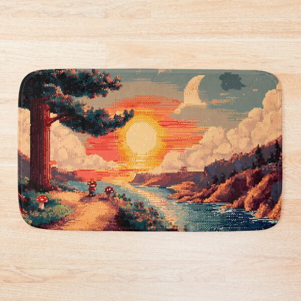 Item preview, Moon Retro Pixel Art 8Bit Illustration Aesthetic Landscapes  designed and sold by ART ATTACK ZONE.