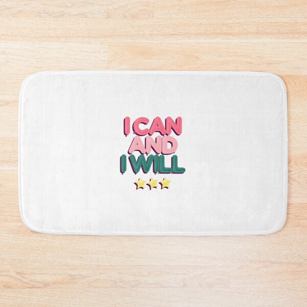Item preview, I Can and I Will Balloon Typography designed and sold by GlimmerAura.