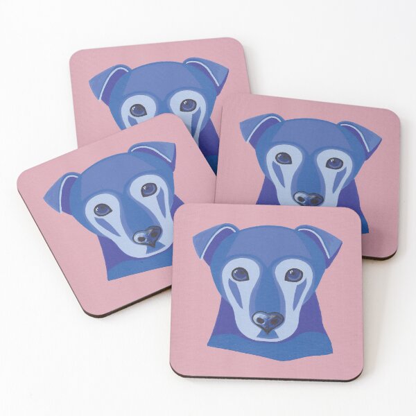 Item preview, Blue Zed, my Patterdale Terrier on dusky pink! designed and sold by PatterdaleZed.