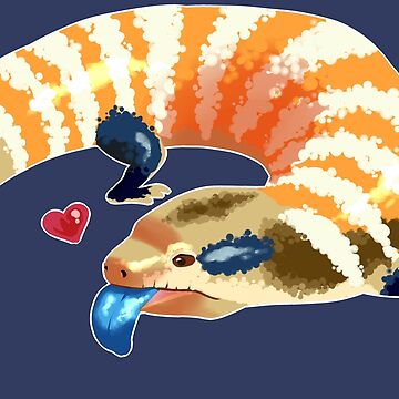 Artwork thumbnail, Lovely Blue Tongued Skink by Tobias Rivok
