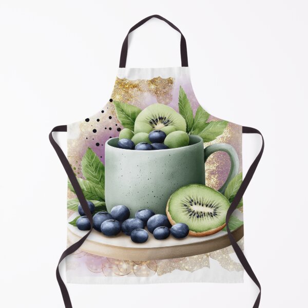Item preview, Aesthetic Fruit Cup | Blueberry Kiwi Cozy Illustration designed and sold by ChenEngEng.