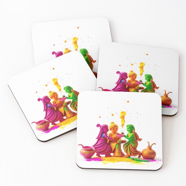 Item preview, Traditional Holi Colors Sticker designed and sold by Teewave-Ashish.