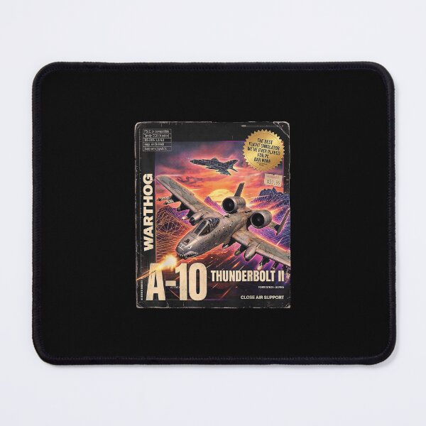 Item preview, Y2K A-10 Warthog Jet Airplane Fictional PC Game Box Art designed and sold by najaks.