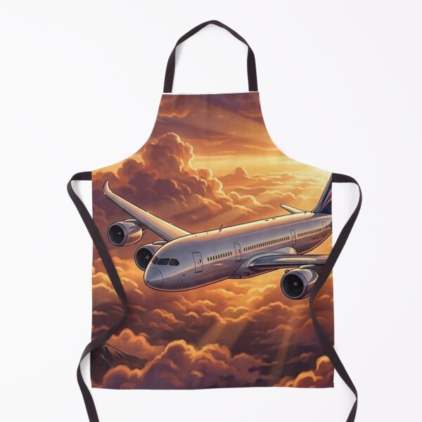 Item preview, Passenger Airplane in Glowing Sunset Clouds designed and sold by EMairplanes.
