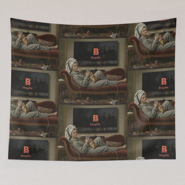 Item preview, Bingeflix Odalisque — Classical Art Parody designed and sold by SammyMorry.