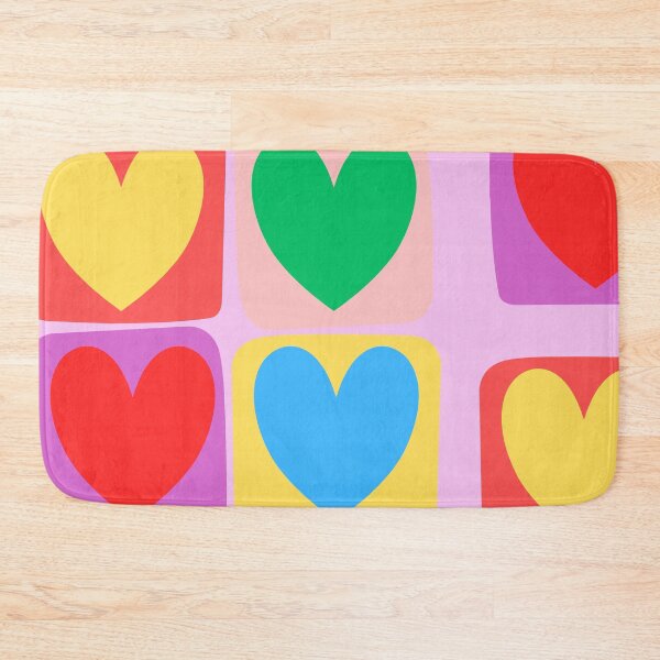 Item preview, Bright Granny Square Heart Quilt Background designed and sold by Colorfuly.