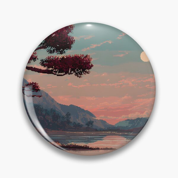 Item preview, Desert Retro Pixel Art 8Bit Illustration Aesthetic Landscapes  designed and sold by ART ATTACK ZONE.