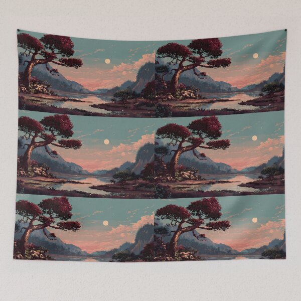 Item preview, Desert Retro Pixel Art 8Bit Illustration Aesthetic Landscapes  designed and sold by ART ATTACK ZONE.