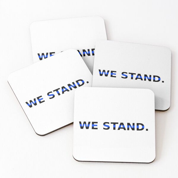 Item preview, We Stand - Thin Blue Line Design | Police & Emergency Services | Solidarity & Respect designed and sold by Lineforge by BehrfectMoments.
