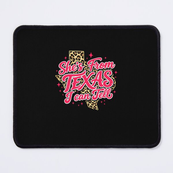 Item preview, She's From Texas I Can Tell Retro Texas Girl Map Leopard Print designed and sold by najaks.