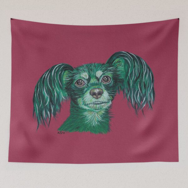 Item preview, Kiro, a Russian Toy Terrier friend painted in acrylic designed and sold by PatterdaleZed.