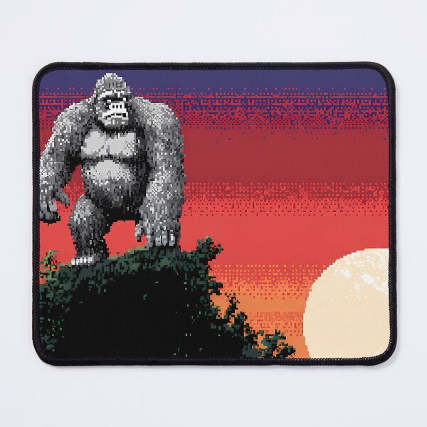 Item preview, Gorilla Retro Pixel Art 8Bit Illustration Aesthetic Landscapes designed and sold by ART ATTACK ZONE.