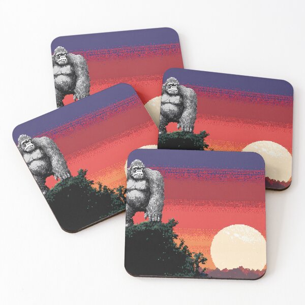 Item preview, Gorilla Retro Pixel Art 8Bit Illustration Aesthetic Landscapes  designed and sold by ART ATTACK ZONE.