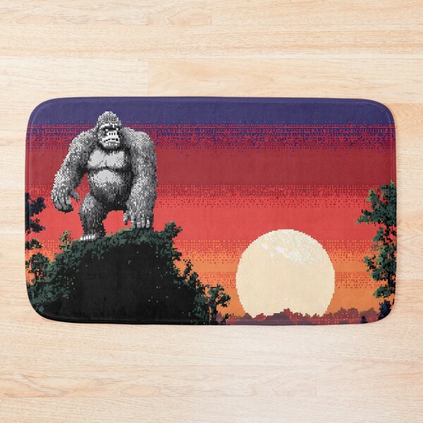 Item preview, Gorilla Retro Pixel Art 8Bit Illustration Aesthetic Landscapes  designed and sold by ART ATTACK ZONE.