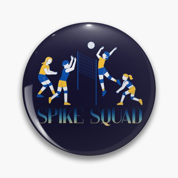 Item preview, Blue and Yellow High-energy Volleyball Illustration designed and sold by LoudVictory.