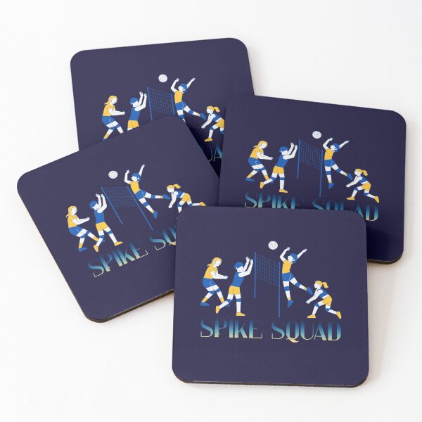 Item preview, Blue and Yellow High-energy Volleyball Illustration designed and sold by LoudVictory.