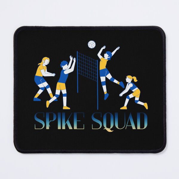 Item preview, Blue and Yellow High-energy Volleyball Illustration designed and sold by LoudVictory.
