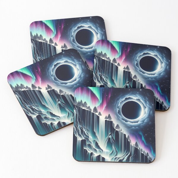 Item preview, Aurora Borealis and Eclipse, Ai Generated Art   designed and sold by ACC .