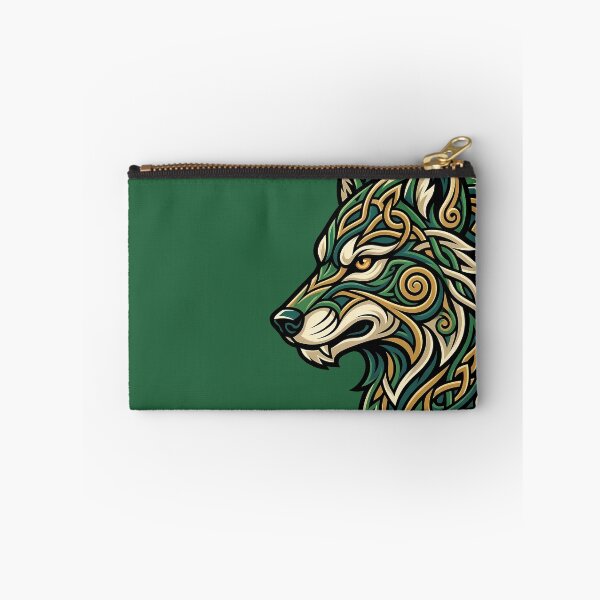 Item preview, Celtic Wolf Head Profile Norse Knotwork designed and sold by SolaoLab.