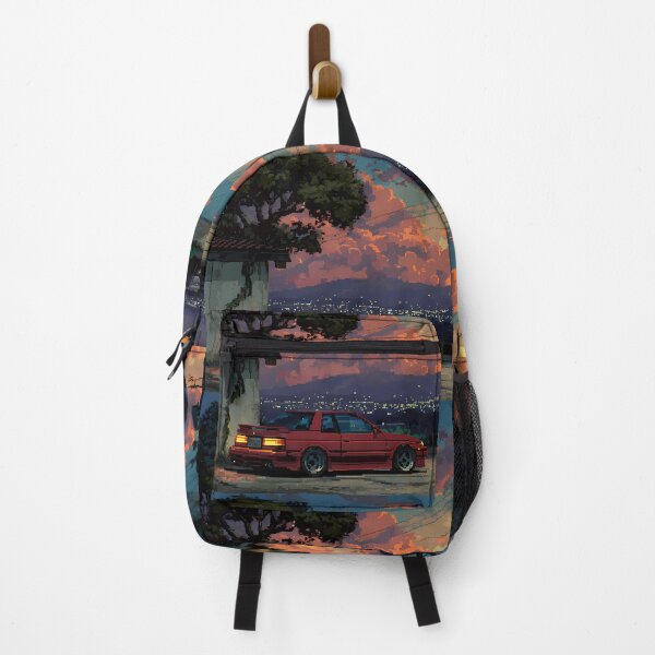 Item preview, Retro Car Pixel Art 8Bit Illustration Aesthetic Landscapes designed and sold by ART ATTACK ZONE.