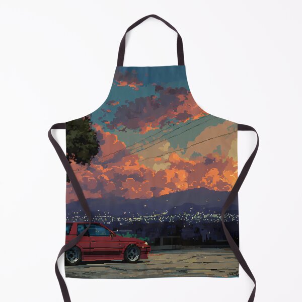 Item preview, Retro Car Pixel Art 8Bit Illustration Aesthetic Landscapes  designed and sold by ART ATTACK ZONE.