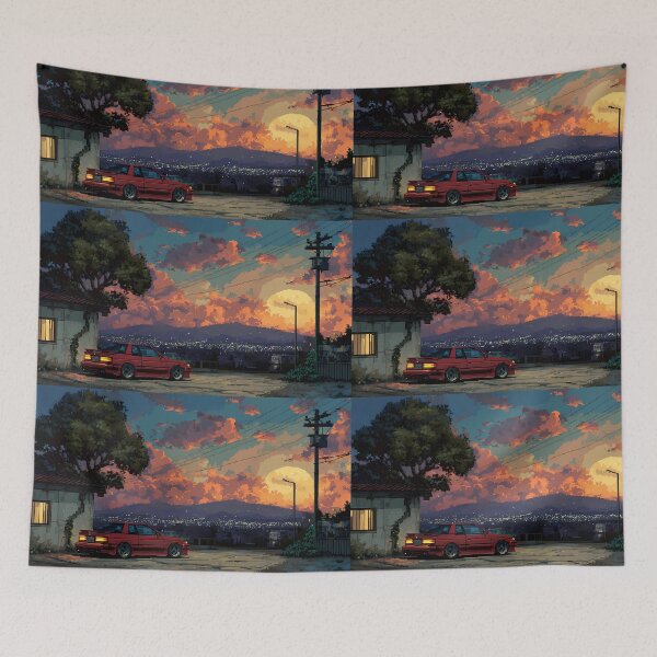 Item preview, Retro Car Pixel Art 8Bit Illustration Aesthetic Landscapes  designed and sold by ART ATTACK ZONE.