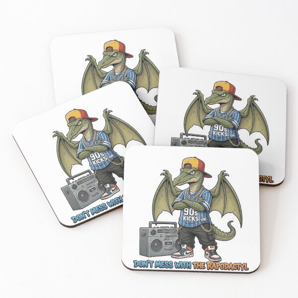 Item preview, Don't Mess With The Rapodactyl - 90s Hip Hop Pterodactyl Sticker - Funny Rapper Dinosaur Art designed and sold by Desperate Measures.
