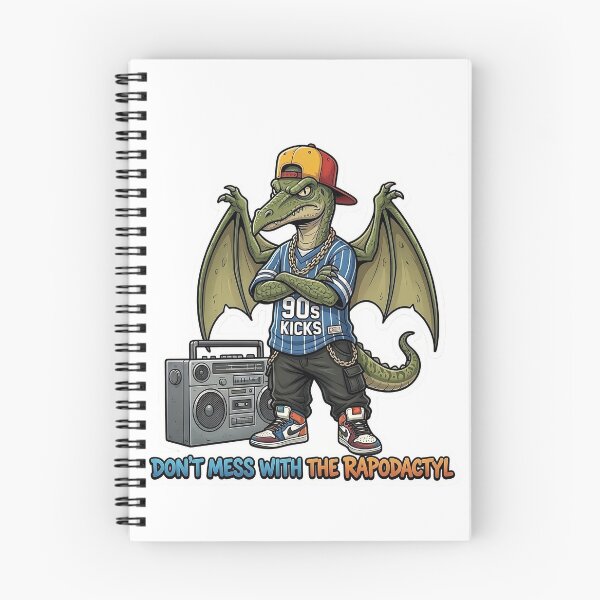 Item preview, Don't Mess With The Rapodactyl - 90s Hip Hop Pterodactyl Sticker - Funny Rapper Dinosaur Art designed and sold by Desperate Measures.