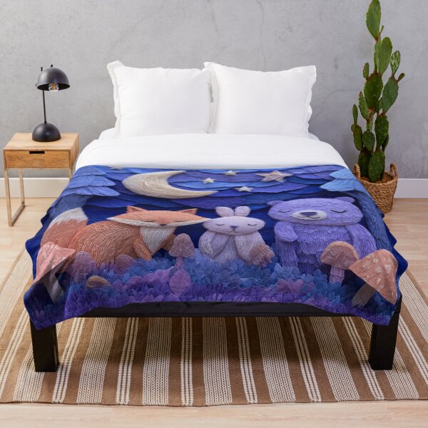 Item preview, Sleepy Woodland Animal Trio designed and sold by DreamyPixelsArt.
